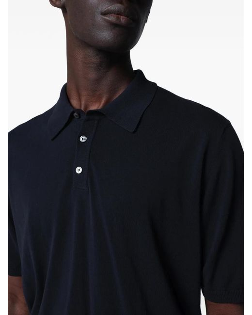 Roberto Collina Blue Button-Up Polo Shirt for men