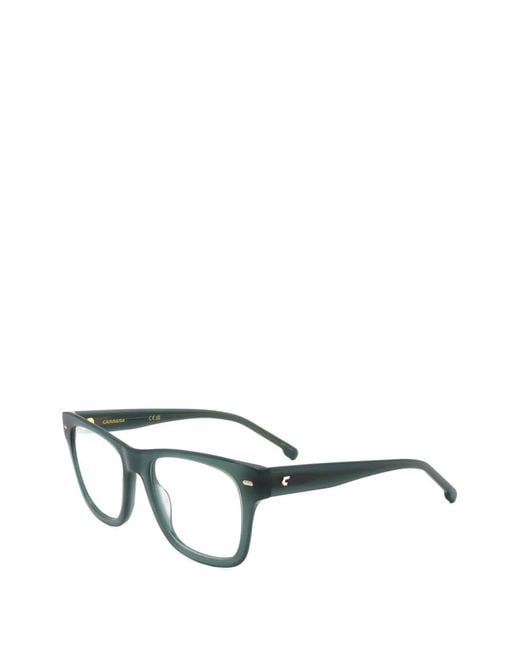 Carrera Green Logo-Plaque Square-Frame Glasses