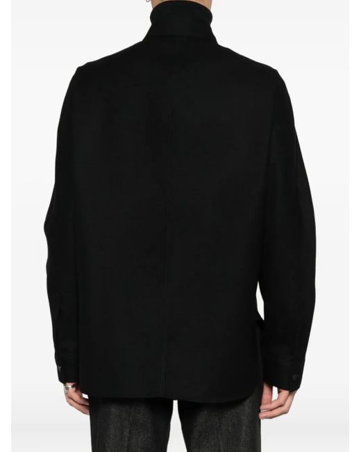 Givenchy Black Wool Shirt Jacket for men
