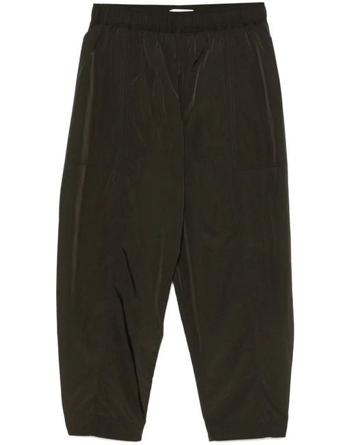 Studio Nicholson Green Elasticated-Waistband Tapered Trousers for men