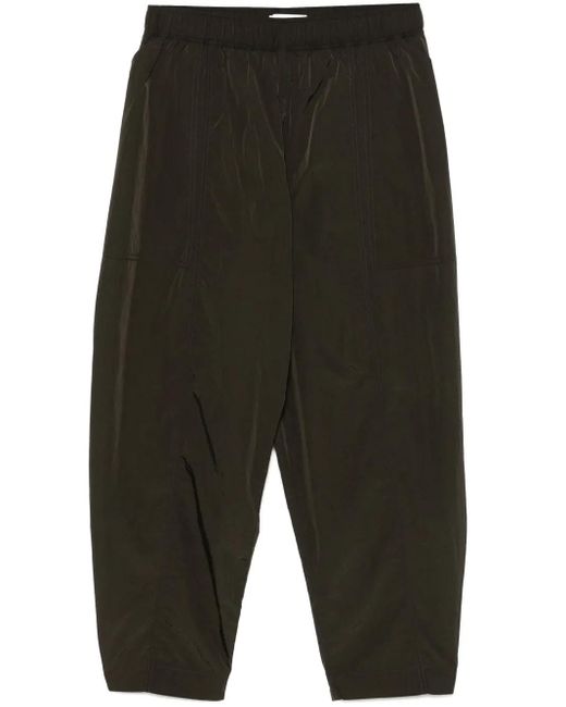 Studio Nicholson Green Elasticated-Waistband Tapered Trousers for men