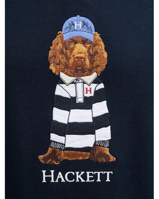 Hackett Blue Dog Sweatshirt for men