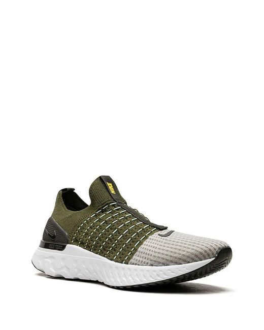 Nike Green React Phantom Run Flyknit 2 Sneakers
