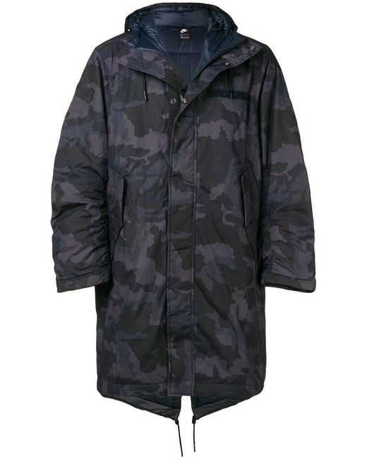 Nike Blue Nsw Parka Coat for men