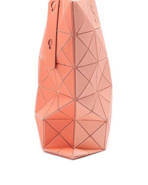 Issey Miyake Pink Geometric-Pattern Tote Bag