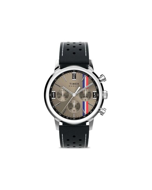 メンズ Timex Marlin Chronograph Tachymeter 40mm 腕時計 Black