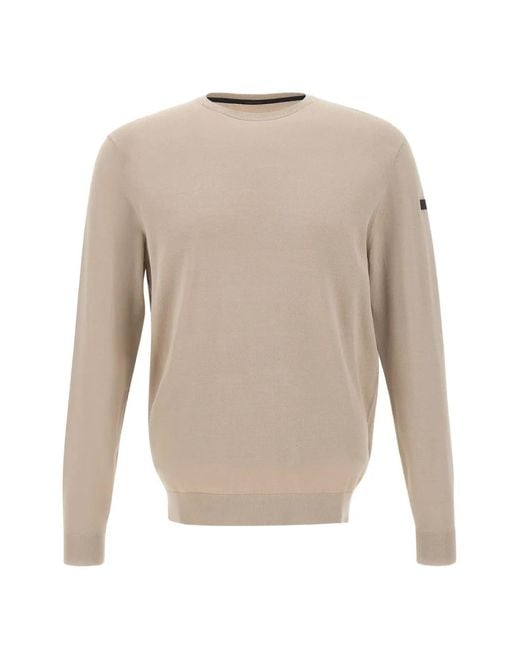 Rrd White Maxell Logo-Patch Fine-Knit Top for men