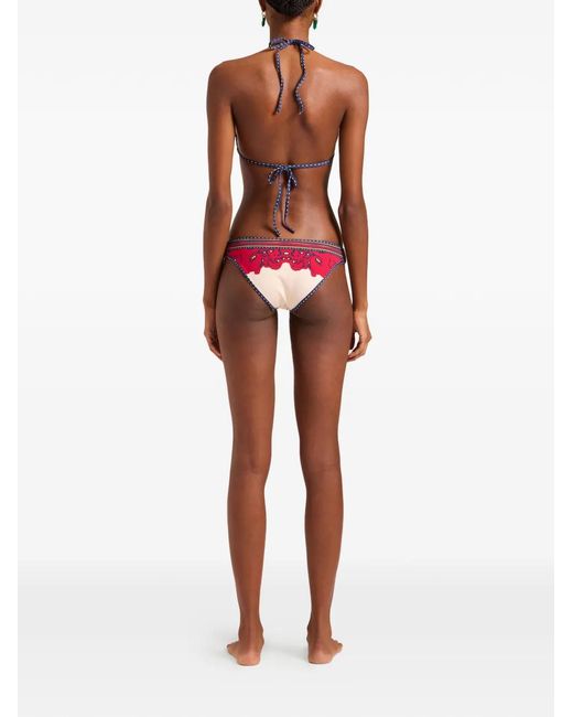 LaDoubleJ Red Print Bikini Bottom
