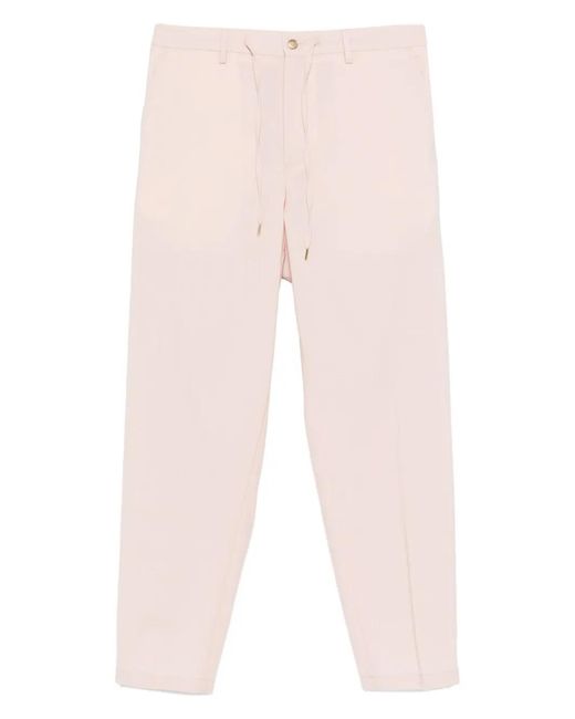 Briglia 1949 Pink Drawstring Cuffed Trousers for men