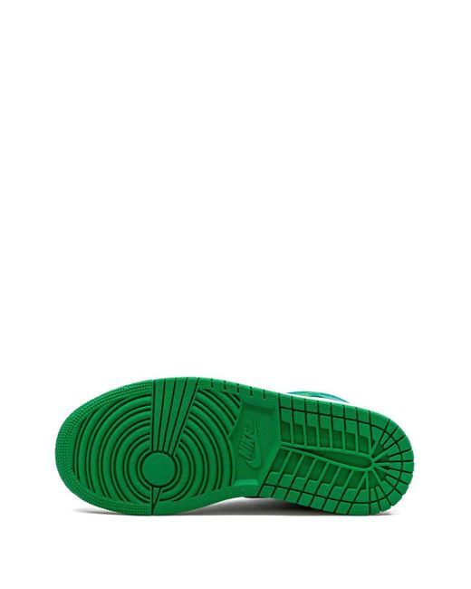 Nike Green Air 1 Mid "Lucky Aquatone" Sneakers
