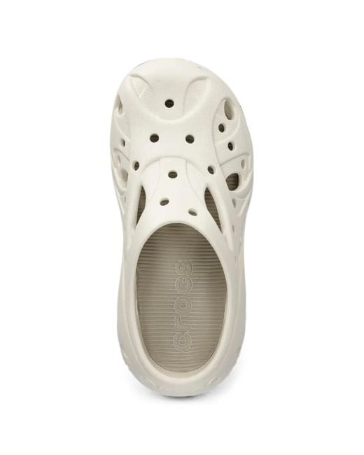 CROCSTM White Caged Perforated Slip-On Sneakers