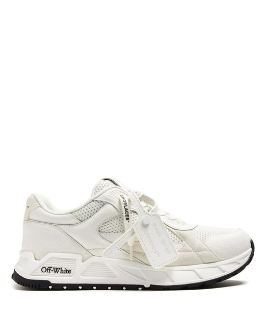 Off-White c/o Virgil Abloh White Off- Mesh Kick Off Sneakers for men