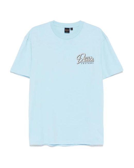 T-Shirt Conduit di Deus Ex Machina in Blue da Uomo