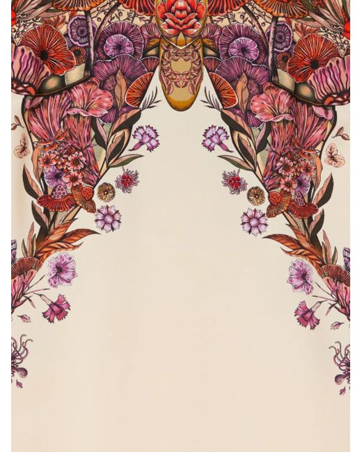 LaDoubleJ White Butterfly-Print Mini Day Dress