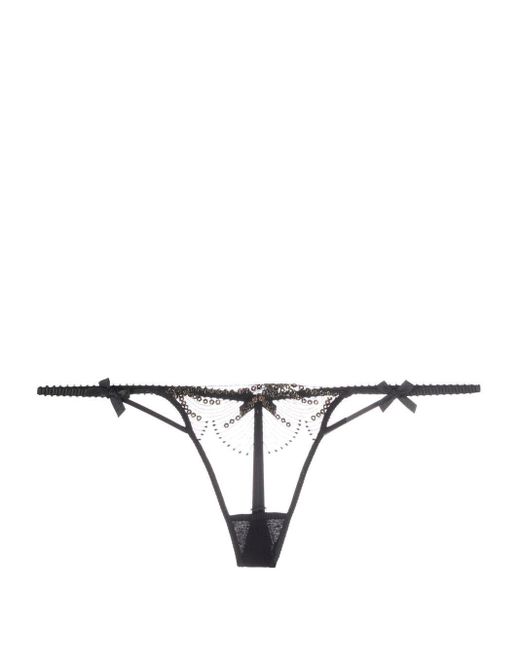 Agent Provocateur Quinny Trixie Lace Thong In Black Natural Lyst 