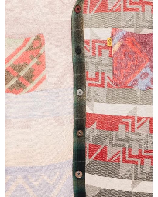 GALLERY DEPT. Natural Patchwork Shirt for men