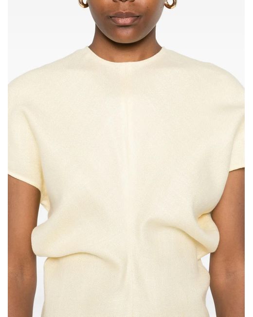 Totême White Slouch-Waist Maxi Dress