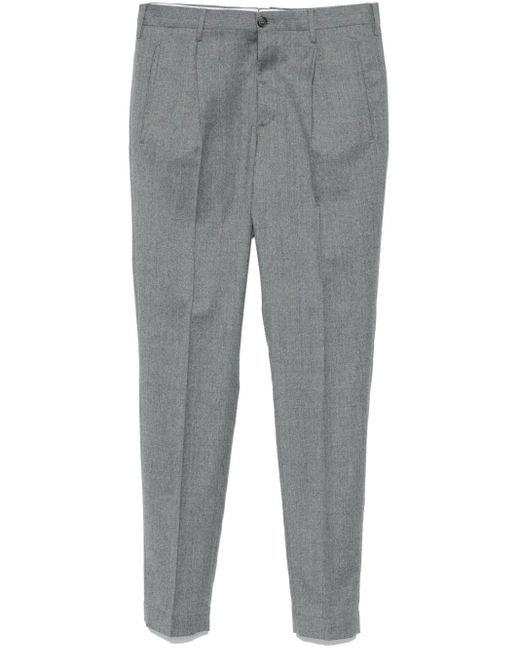 メンズ Incotex プリーツ パンツ Gray