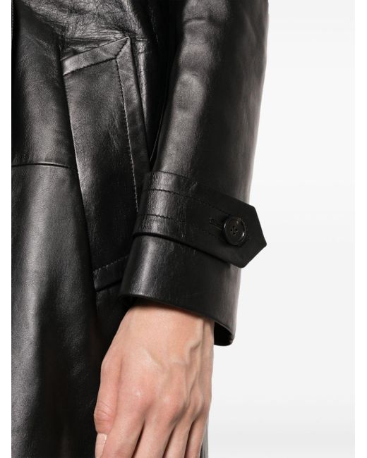 Abrigo con doble botonadura Chloé de color Black