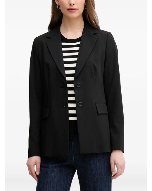 Benetton Black Notched Lapels Blazer