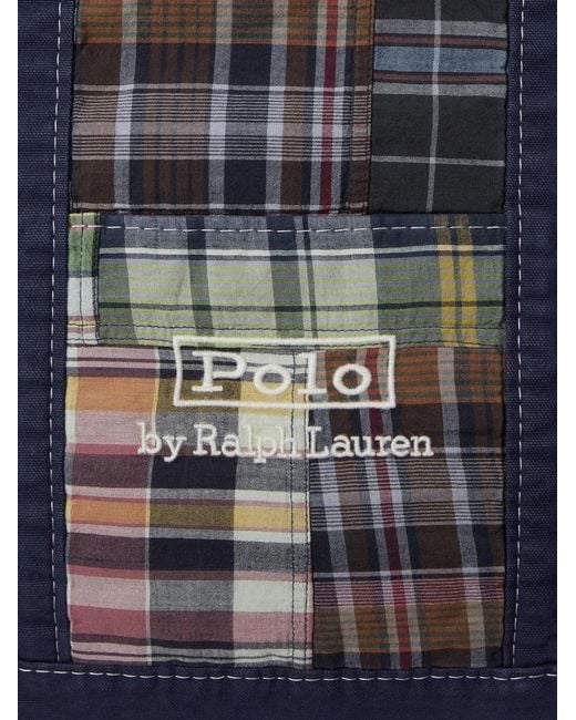 Polo Ralph Lauren Blue Patchwork Tote for men