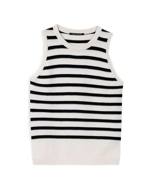 Luisa Cerano Natural Striped Top