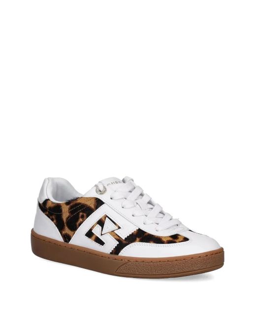 Guess White Leather Sneakers