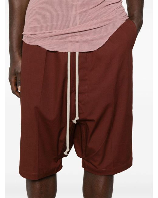 Rick Owens Purple Pods Drop-crotch Shorts for men