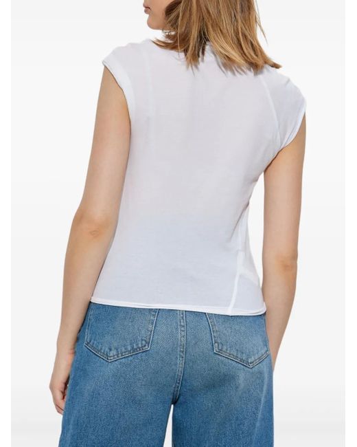 Helmut Lang White Short-Sleeve Top