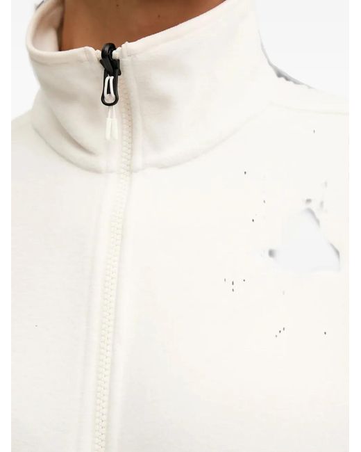 The North Face White Zip-Up Fleece Jacket