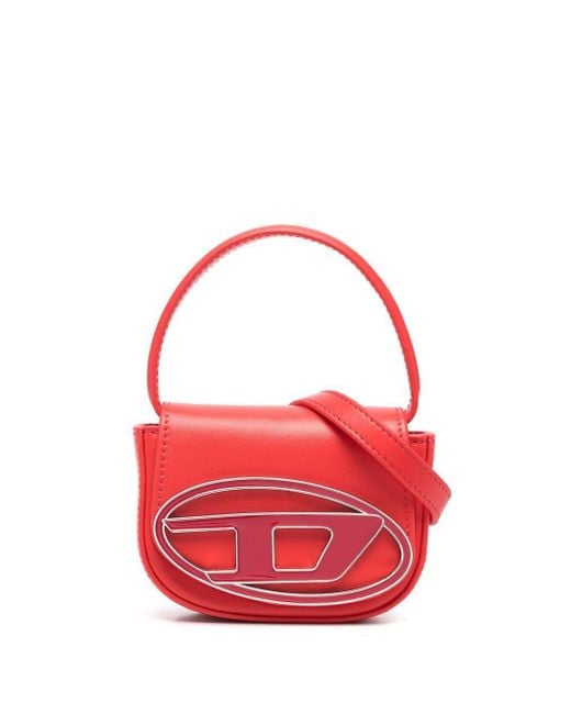 DIESEL Red 1dr Xs Leather Mini Bag