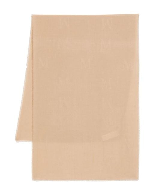Max Mara Natural "Curvone" Scarf
