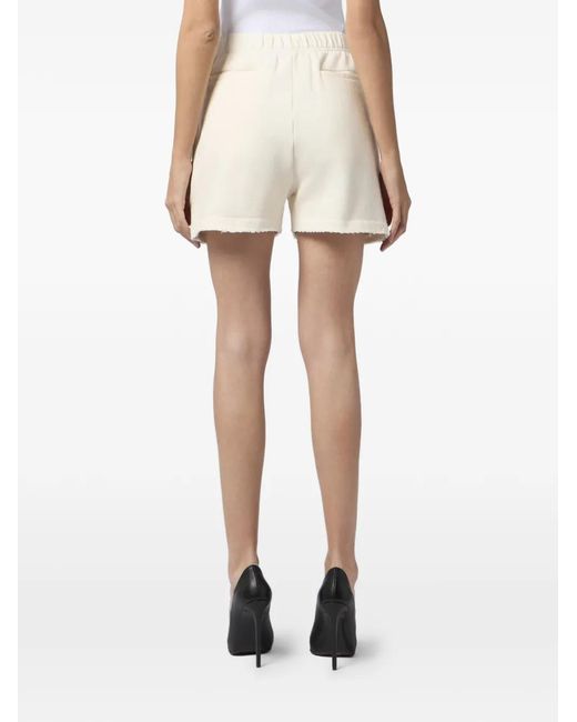 Philipp Plein Natural Drawstring Shorts