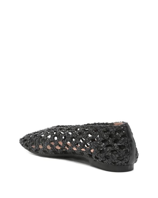 Carmens White Square-Toe Ballet Flats