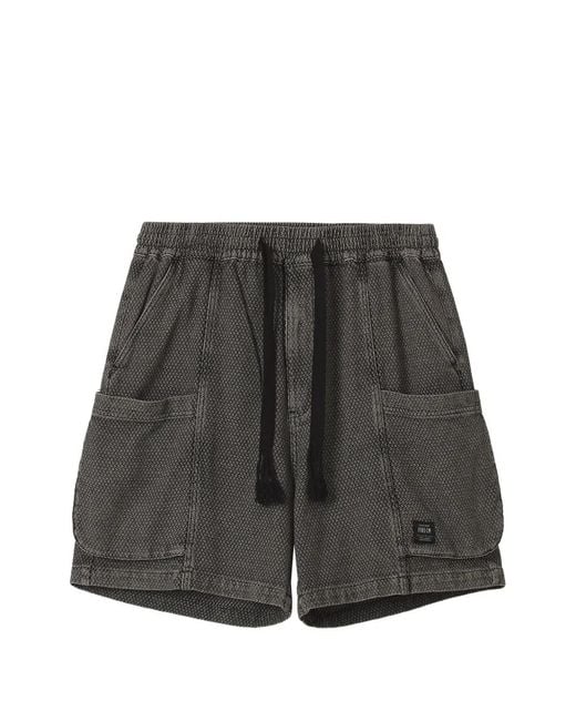 FIVE CM Gray Drawstring-Fastening Shorts for men