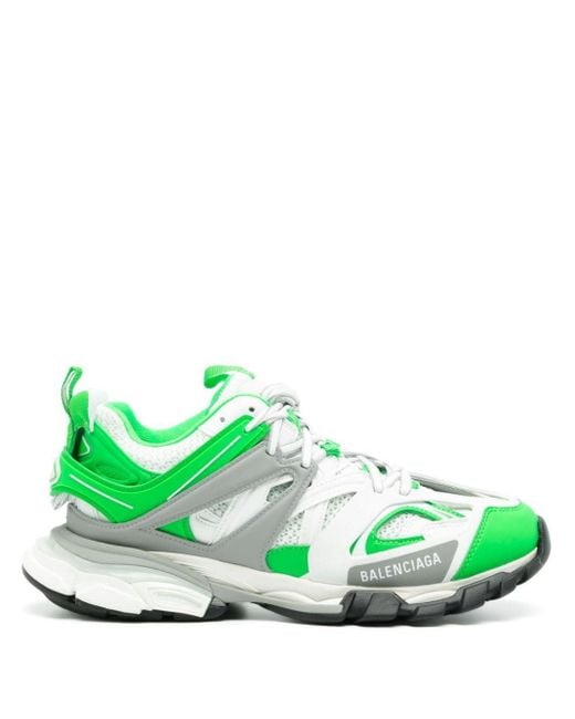 Balenciaga Green Track Layered Sneakers for men