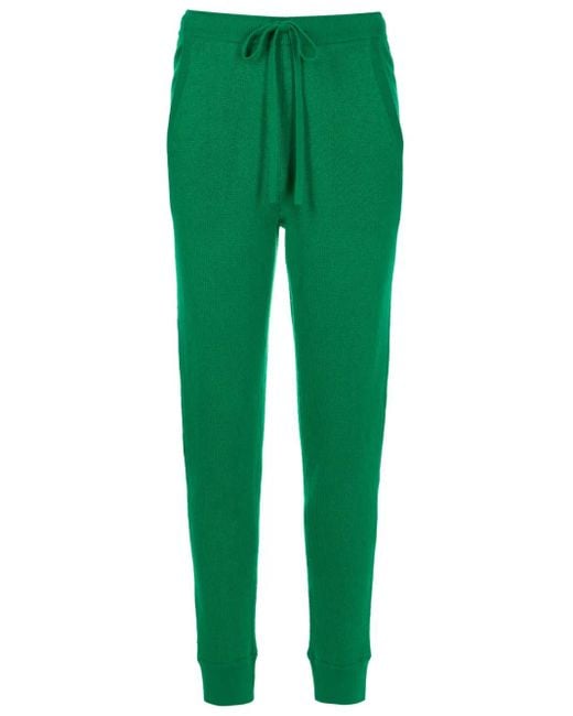 Valentino Garavani Green Drawstring Wool Trousers