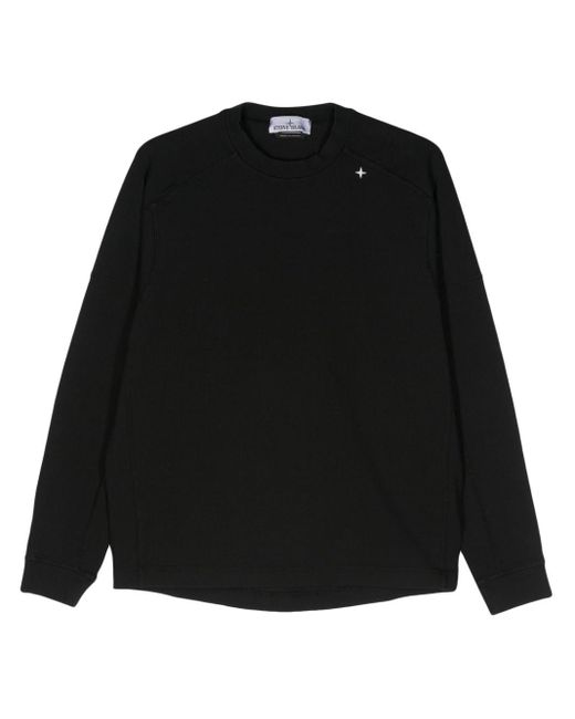 Stone Island Stellina Sweater Van Katoenblend in het Black voor heren