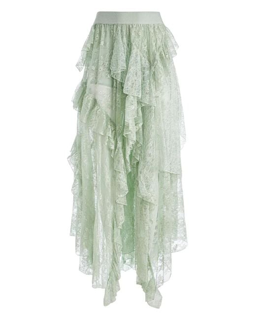 Alice + Olivia Karys アシンメトリースカート Green