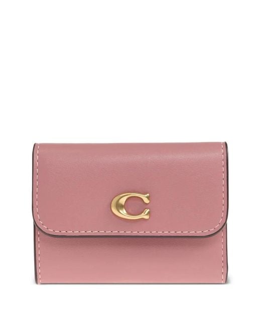 COACH Accessoires ,Roze ,Leer Essential Card Holder Wallet in het Pink