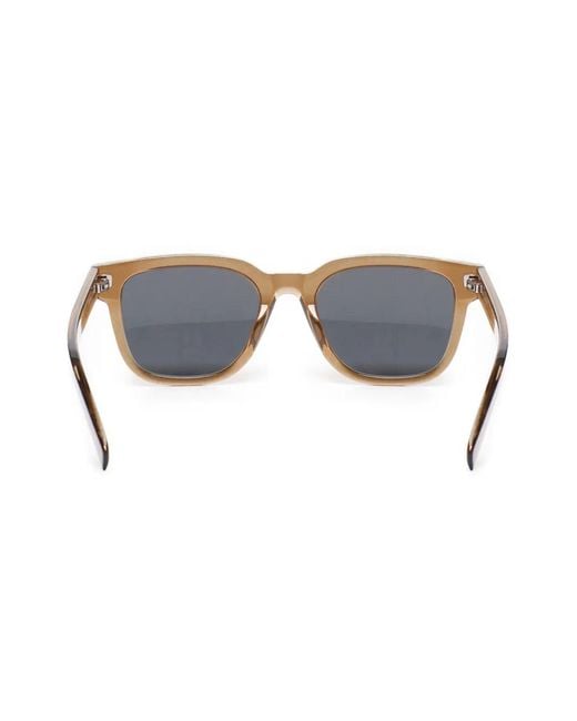 Saint Laurent Blue Square-Frame Acetate Sunglasses