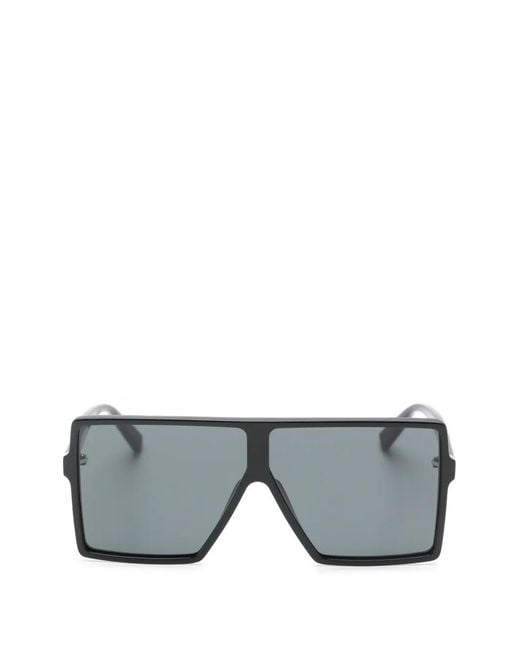 Saint Laurent Gray Betty S Square-Frame Sunglasses