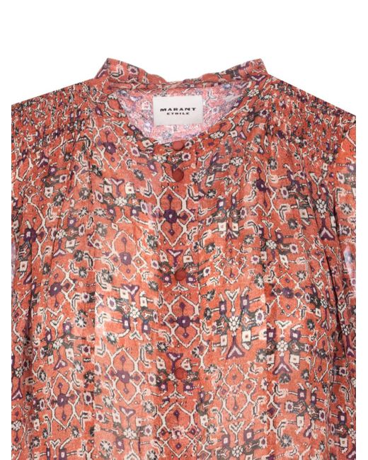 Camicia A Fantasia di Isabel Marant in Pink