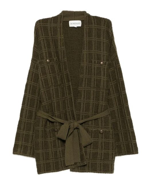 Eric Bompard テクスチャード カーディガン Green