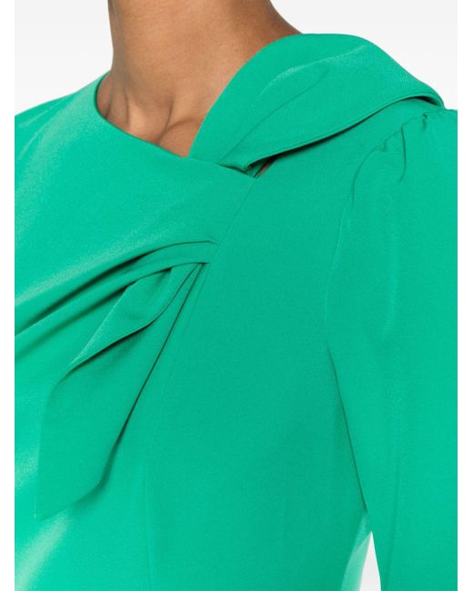 Nissa Green Bodycon Midi Dress