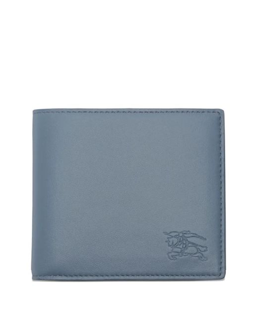 Burberry Blue Pop Check Bifold Wallet for men