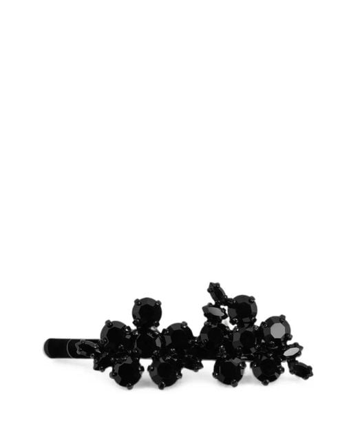 Simone Rocha Black Mini Hellebore Flower Hair Clip