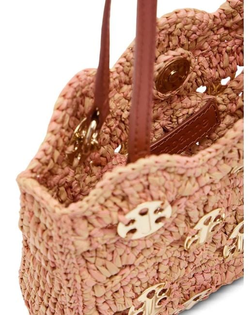 Rabanne Natural Logo-Plaque Raffia Mini Bag