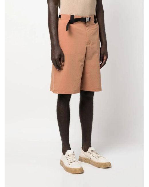 Jacquemus Brown 'le Short Meio' Belted Shorts for men