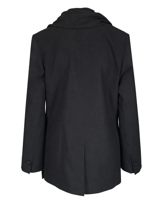 Totême Black Scarf Blazer Jacket